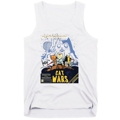 Cat Wars Parody Tank Top