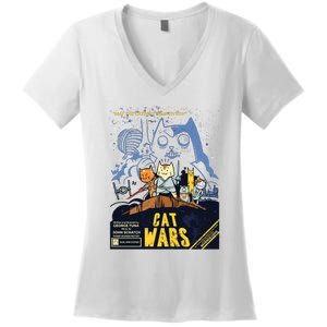 Cat Wars Parody Women's V-Neck T-Shirt