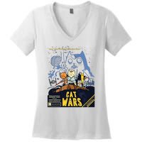 Cat Wars Parody Women's V-Neck T-Shirt