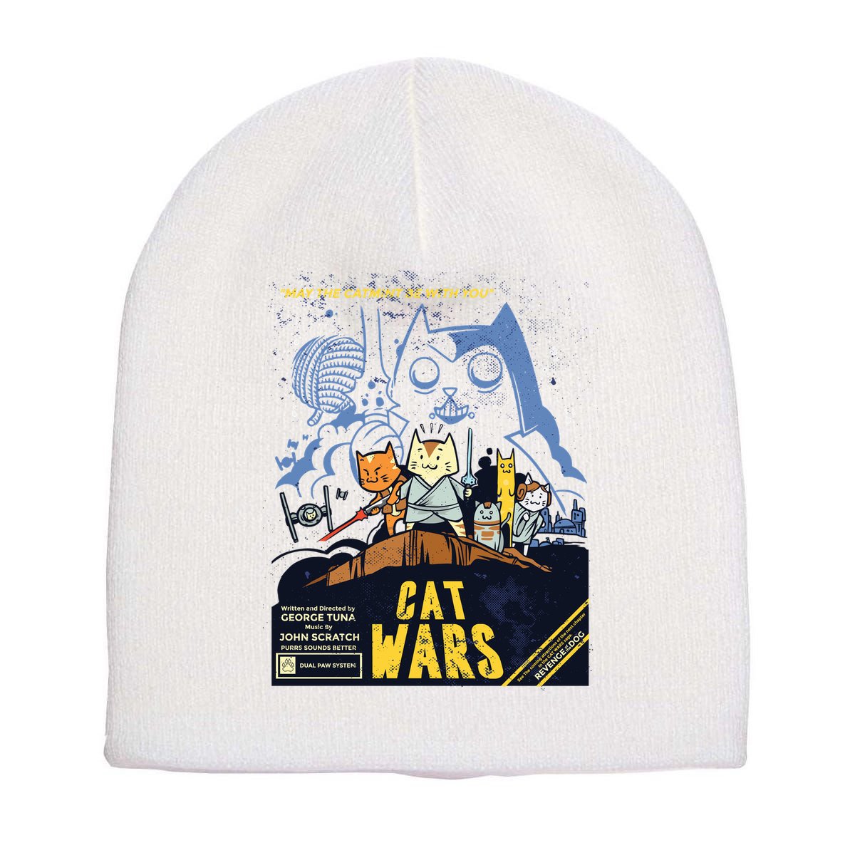 Cat Wars Parody Short Acrylic Beanie