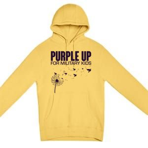 Cute Wear Purple Dandelion Dove Birds Premium Pullover Hoodie