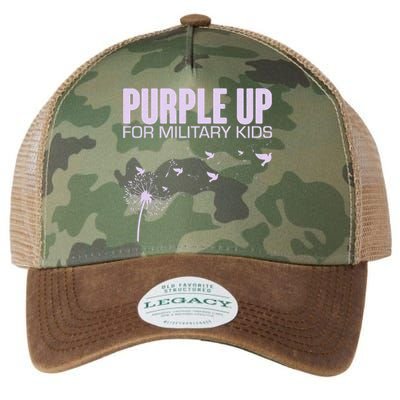 Cute Wear Purple Dandelion Dove Birds Legacy Tie Dye Trucker Hat