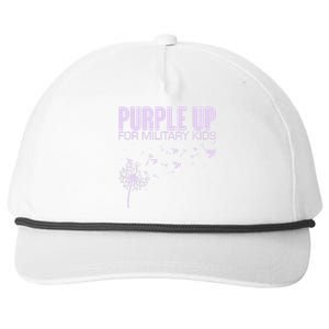 Cute Wear Purple Dandelion Dove Birds Snapback Five-Panel Rope Hat