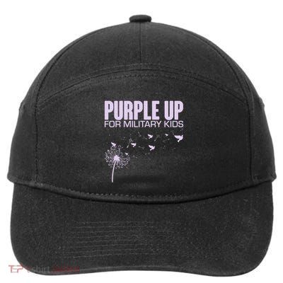 Cute Wear Purple Dandelion Dove Birds 7-Panel Snapback Hat