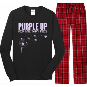 Cute Wear Purple Dandelion Dove Birds Long Sleeve Pajama Set