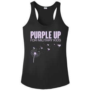 Cute Wear Purple Dandelion Dove Birds Ladies PosiCharge Competitor Racerback Tank