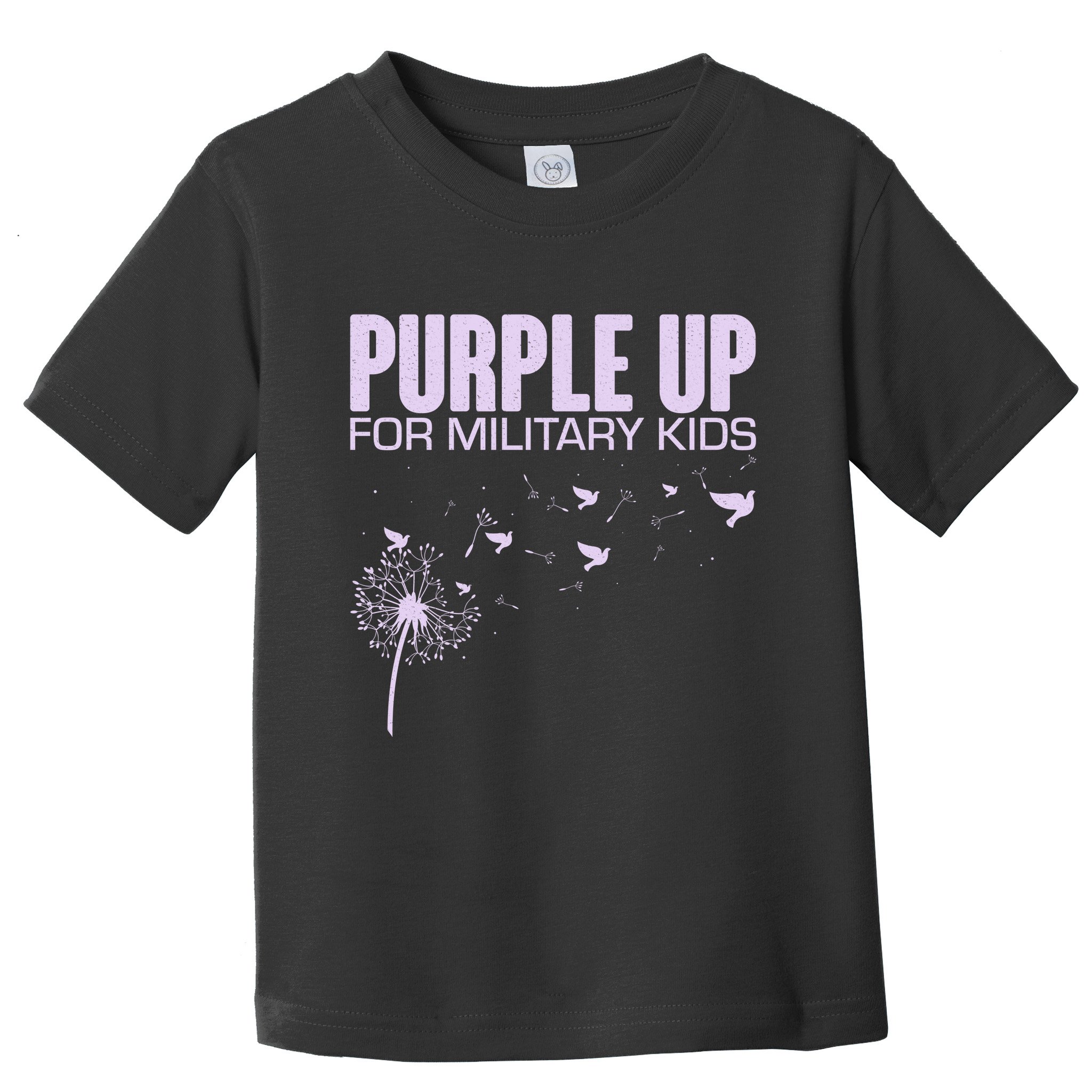 Cute Wear Purple Dandelion Dove Birds Toddler T-Shirt