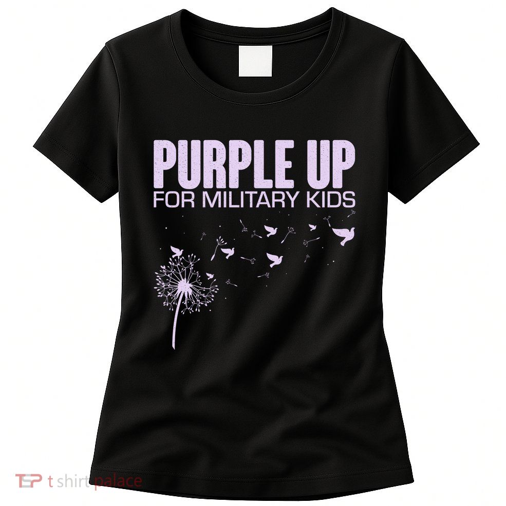 Cute Wear Purple Dandelion Dove Birds Women's T-Shirt