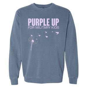 Cute Wear Purple Dandelion Dove Birds Garment-Dyed Sweatshirt