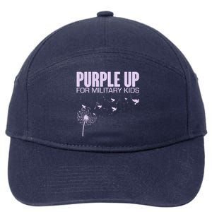 Cute Wear Purple Dandelion Dove Birds 7-Panel Snapback Hat