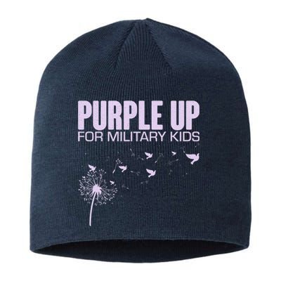 Cute Wear Purple Dandelion Dove Birds Sustainable Beanie