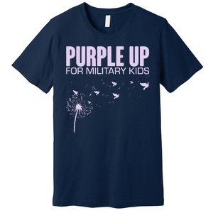 Cute Wear Purple Dandelion Dove Birds Premium T-Shirt