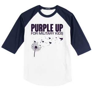 Cute Wear Purple Dandelion Dove Birds Baseball Sleeve Shirt