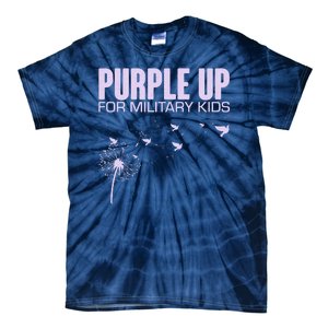 Cute Wear Purple Dandelion Dove Birds Tie-Dye T-Shirt