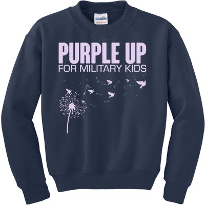 Cute Wear Purple Dandelion Dove Birds Kids Sweatshirt