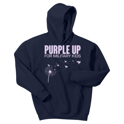 Cute Wear Purple Dandelion Dove Birds Kids Hoodie