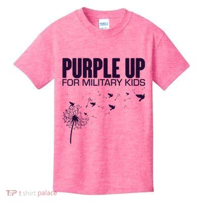 Cute Wear Purple Dandelion Dove Birds Kids T-Shirt