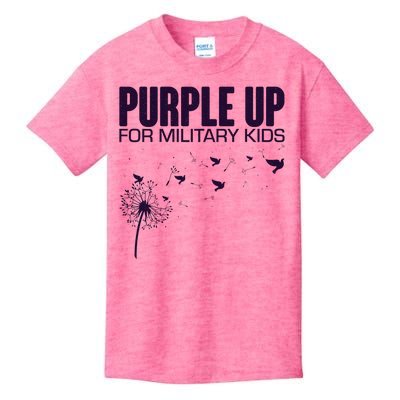 Cute Wear Purple Dandelion Dove Birds Kids T-Shirt