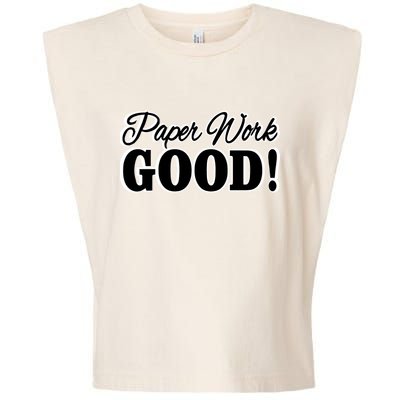 Charleston White Paper Work Good Garment-Dyed Women's Muscle Tee