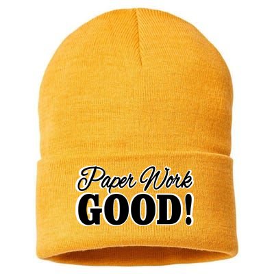 Charleston White Paper Work Good Sustainable Knit Beanie