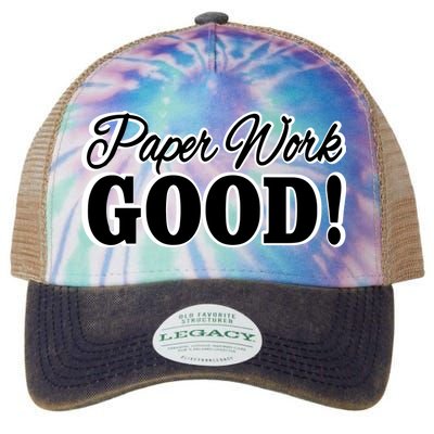 Charleston White Paper Work Good Legacy Tie Dye Trucker Hat