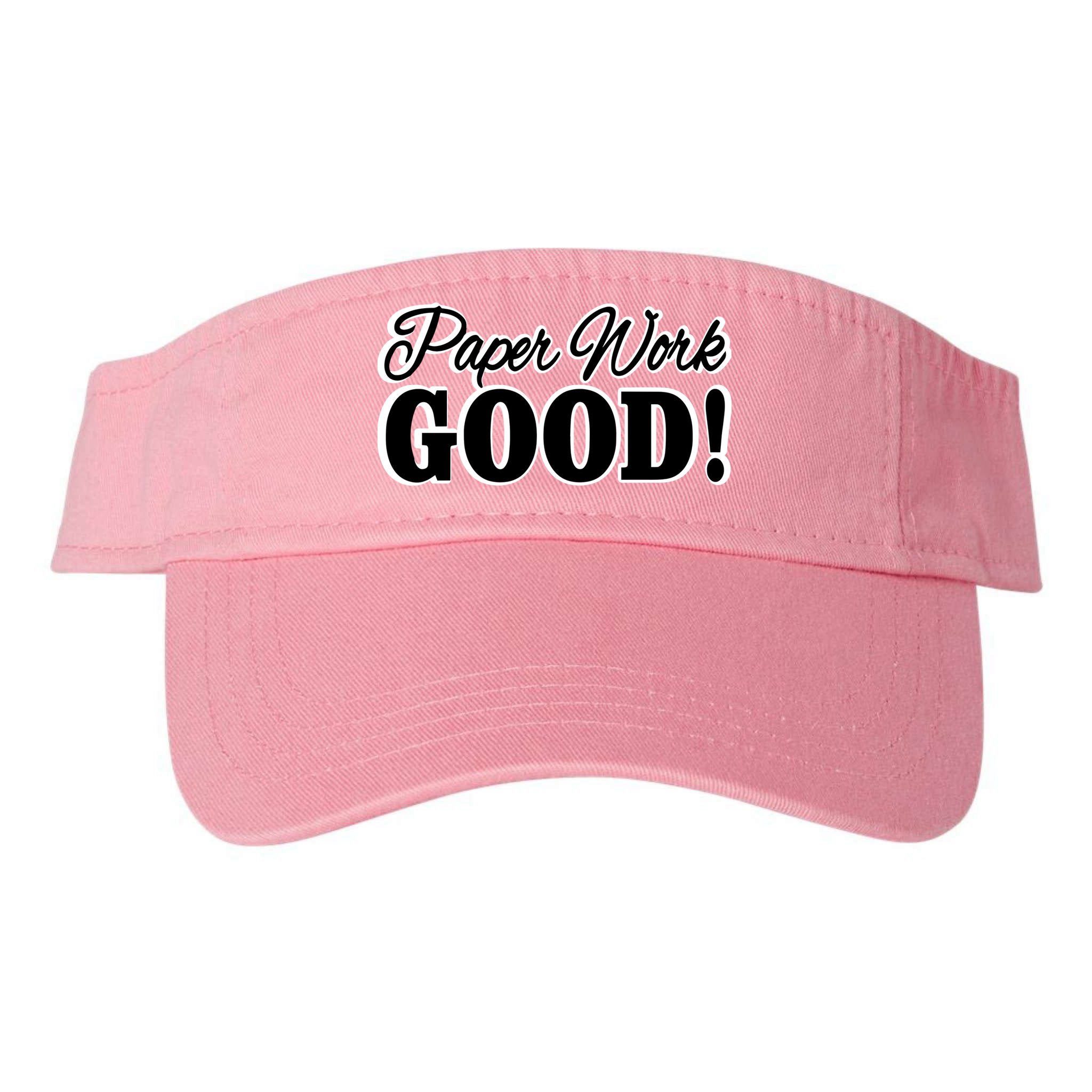 Charleston White Paper Work Good Visor