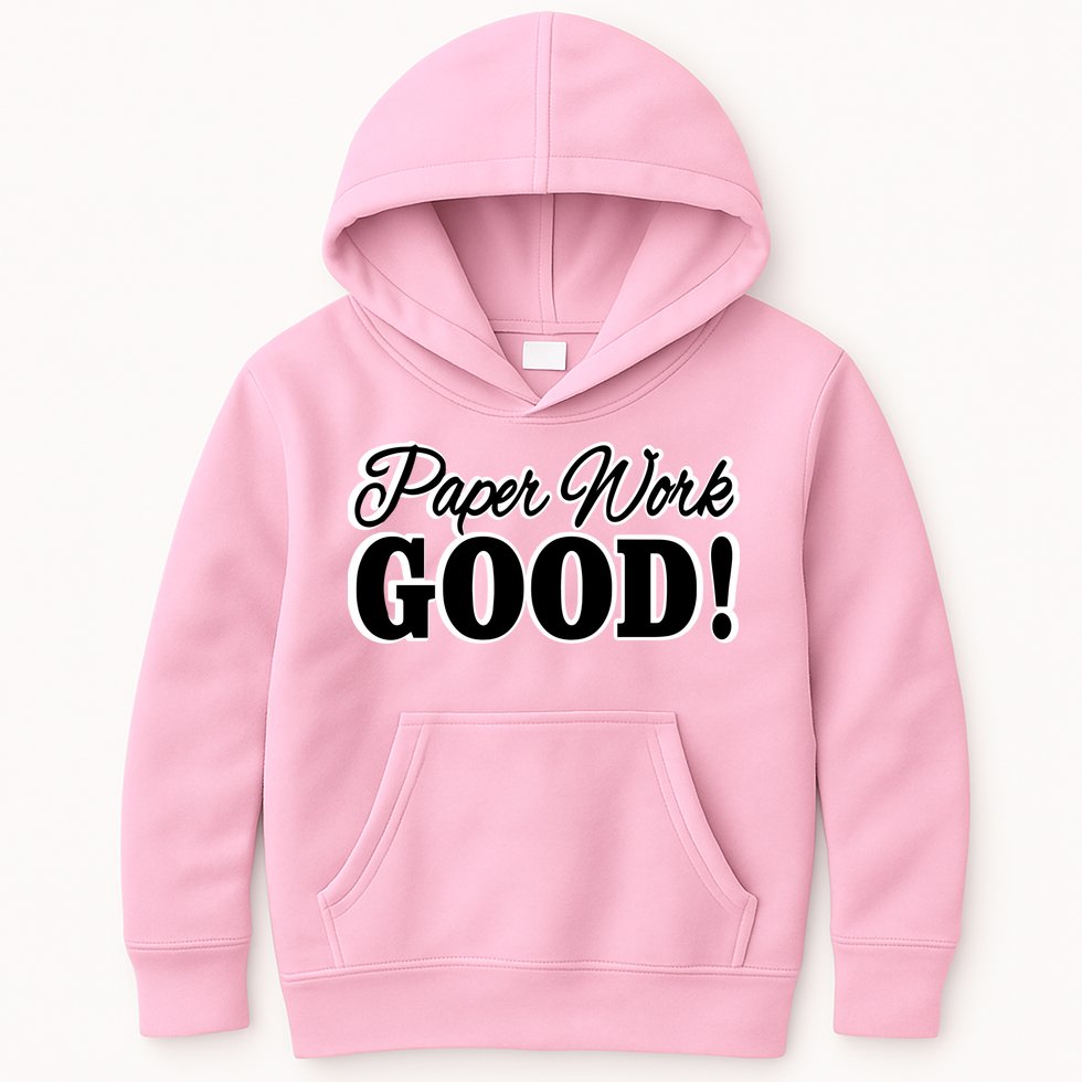 Charleston White Paper Work Good Kids Hoodie