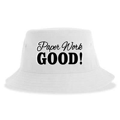 Charleston White Paper Work Good Sustainable Bucket Hat