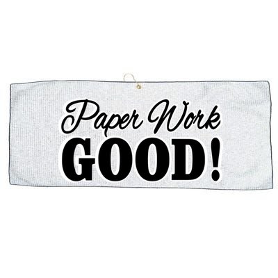 Charleston White Paper Work Good Large Microfiber Waffle Golf Towel