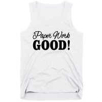 Charleston White Paper Work Good Tank Top