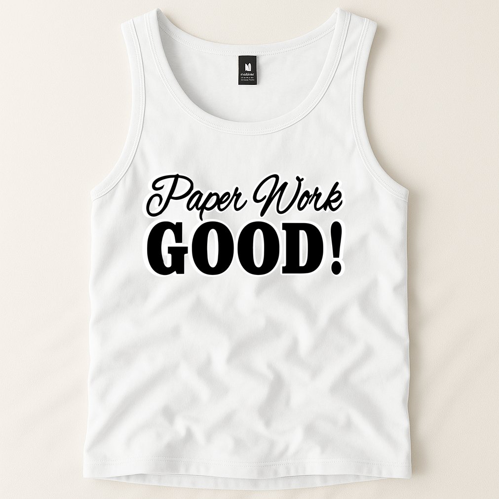 Charleston White Paper Work Good Tank Top