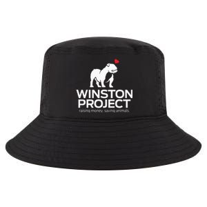 Cute Winston Project Bulldog supports animal rescue Cool Comfort Performance Bucket Hat