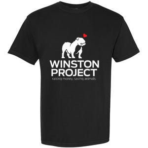 Cute Winston Project Bulldog supports animal rescue Garment-Dyed Heavyweight T-Shirt