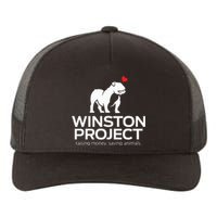 Cute Winston Project Bulldog supports animal rescue Yupoong Adult 5-Panel Trucker Hat