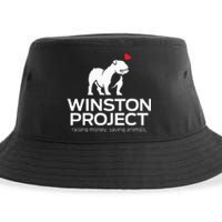 Cute Winston Project Bulldog supports animal rescue Sustainable Bucket Hat