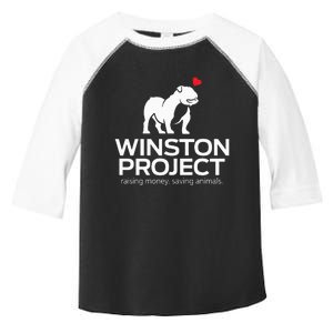 Cute Winston Project Bulldog supports animal rescue Toddler Fine Jersey T-Shirt