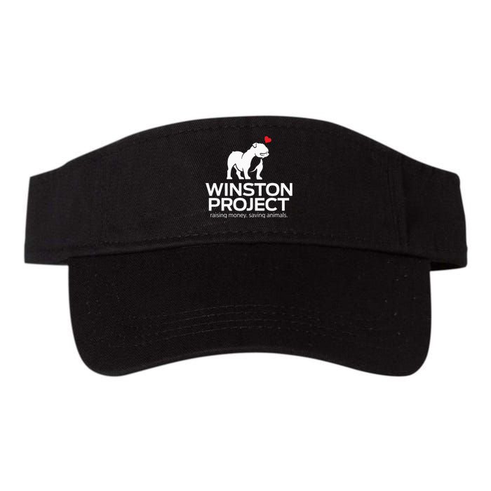 Cute Winston Project Bulldog supports animal rescue Valucap Bio-Washed Visor