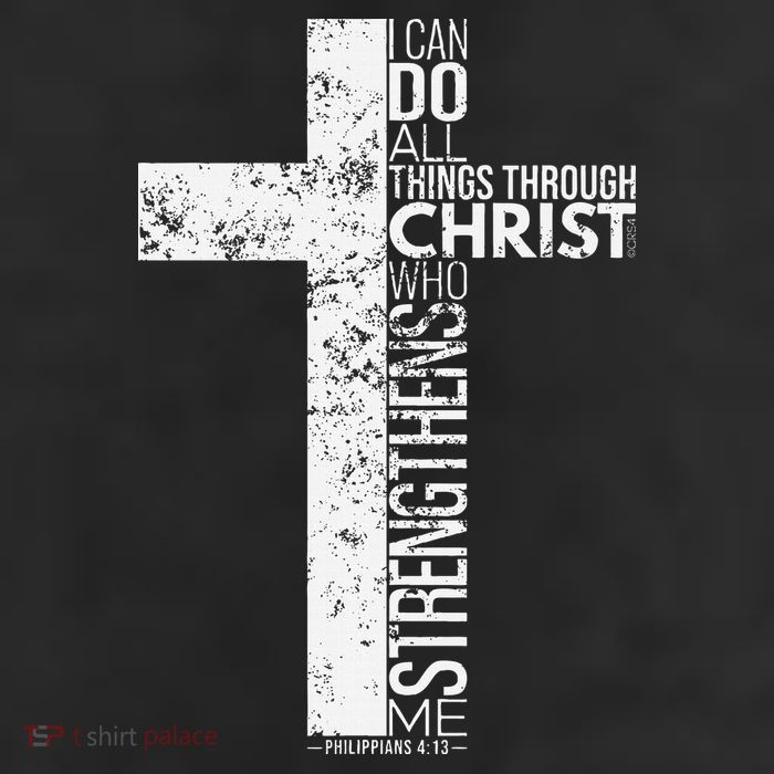 Cross With Philippians 413 Christian 7 Panel Mesh Trucker Snapback Hat