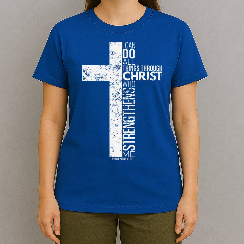 Cross With Philippians 413 Christian T-Shirt
