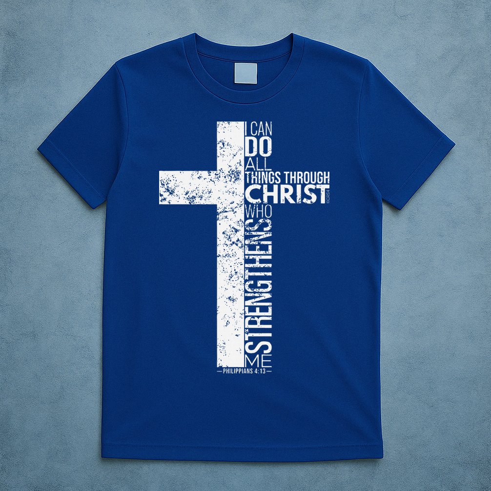 Cross With Philippians 413 Christian T-Shirt