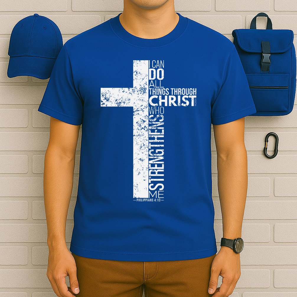 Cross With Philippians 413 Christian T-Shirt