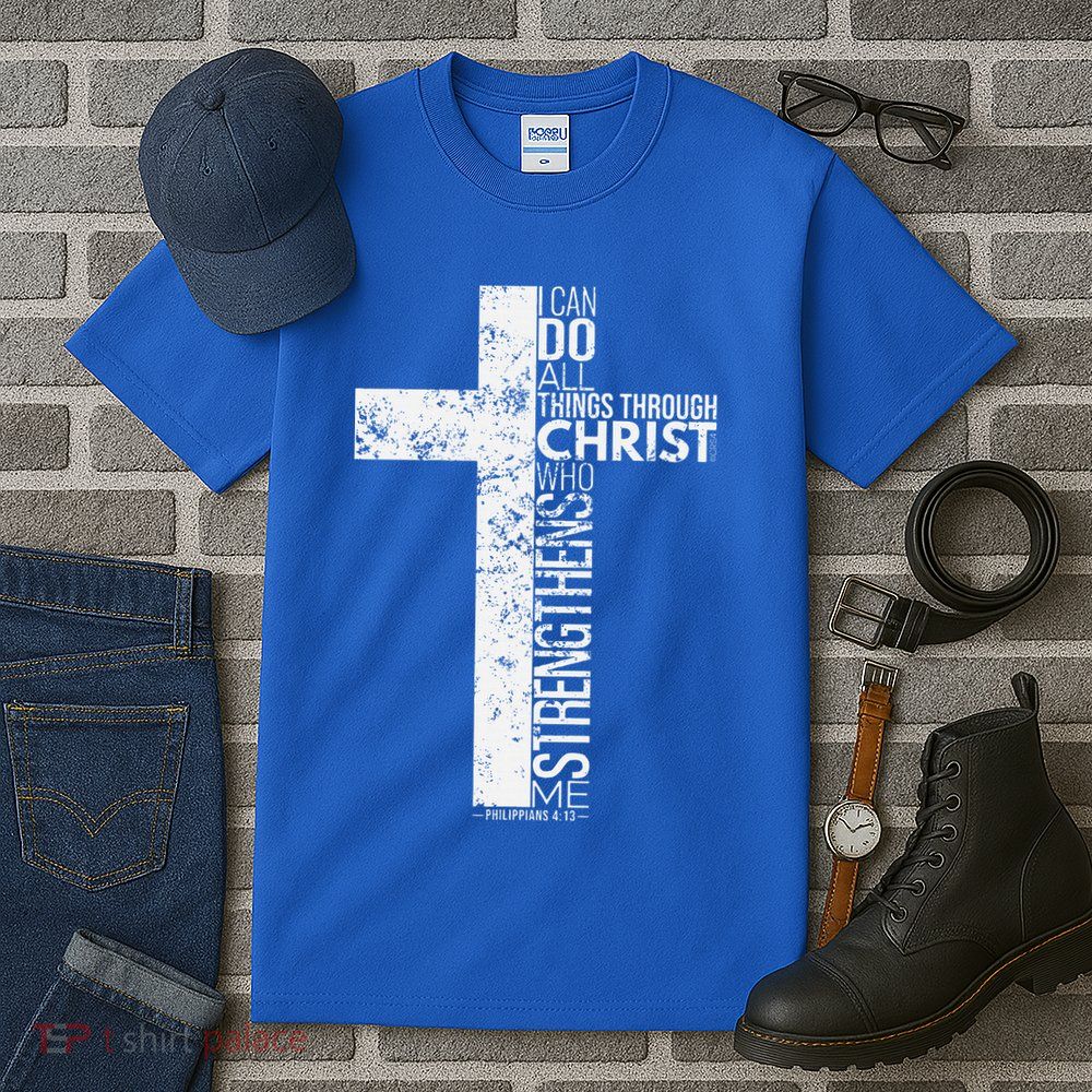 Cross With Philippians 413 Christian Tall T-Shirt