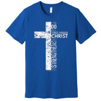 Cross With Philippians 413 Christian Premium T-Shirt