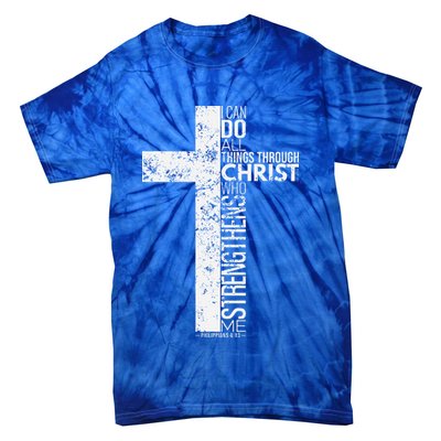Cross With Philippians 413 Christian Tie-Dye T-Shirt
