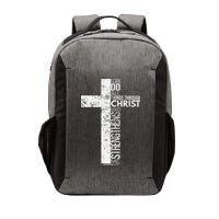 Cross With Philippians 413 Christian Vector Backpack
