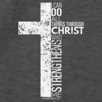 Cross With Philippians 413 Christian Vector Backpack