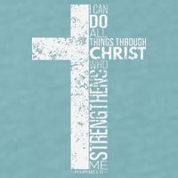 Cross With Philippians 413 Christian Sueded Cloud Jersey T-Shirt