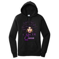 Cancer Wo Purple Afro Queen Black Zodiac Birthday Women's Pullover Hoodie