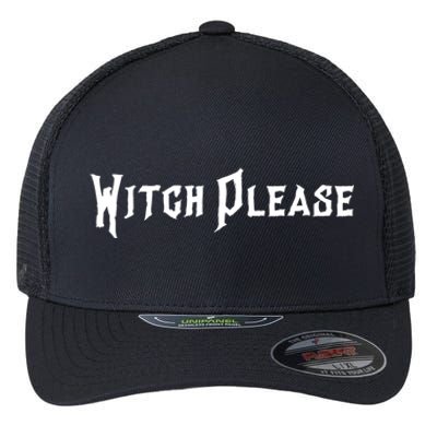 Creepy Witch Please Gift Flexfit Unipanel Trucker Cap