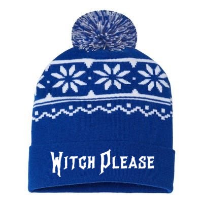 Creepy Witch Please Gift USA-Made Snowflake Beanie